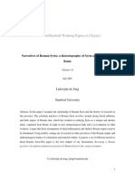 Princeton/Stanford Working Papers in Classics: Narratives of Roman Syria: A Historiography of Syria As A Province of Rome