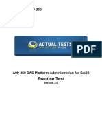 Practice Test: SAS Institute A00-250