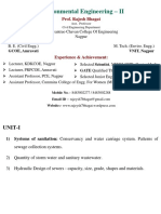 Unit III Wastewater Characteristics Primary Treatment 2017 by RB