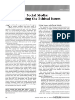 Social Media Ethical Issues