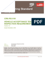 CRN Rs 010 v20 Vehicle Acceptance Test and Inspection Requirements