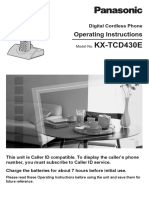 KX-TCD430E: Operating Instructions