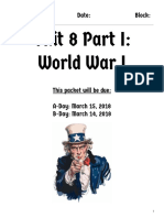 Unit 8 Part 1 World War I