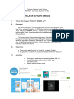 Activity Design Project App