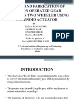 Design and Fabrication of Button Operated Gear Shifter