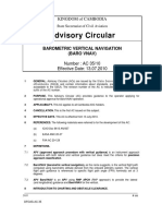 Ac 35-Barometric Vertical Navigation (Baro Vnav)