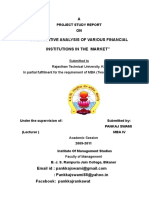 Comparative Analysis of Various Financial Institutions in The Market