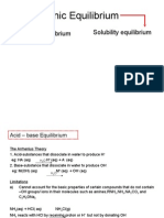 Acid Ionic Equlbrm