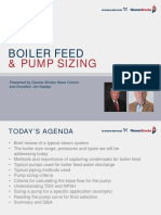 Boiler Feed and Pump Sizing - C-B and Grundfos July 2016