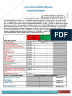 Skills Checklist