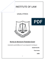 Army Institute of Law: Legal Ethics