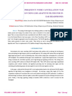 A Low Frequency Noise Cancellation Vlsi Circuit Design Using Lms Adaptive Filter For In-Ear Headphones.