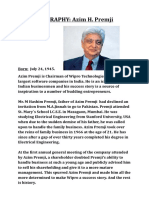 Biography Azim Premji