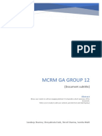 MCRM Ga Group 12: (Document Subtitle)