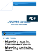 Test Taking Strategies: For The NCLEX RN and CGFNS Examination Dervid Santos Jungco U.S.R.N