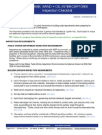 GREASE, SAND + OIL INTERCEPTORS Inspection Checklist V 1.0 - 201511041303368641