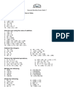 Grade 7 - 2july Test