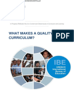 Curriculum Quality Unesco