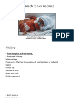 Approach To Sick Neonate