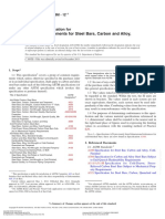 General Requirements For Steel Bars, Carbon and Alloy, Hot-Wrought