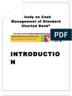 Introductio N: "Study On Cash Management of Standard Charted Bank"