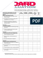 Supplement: Board Annual Self Evaluation