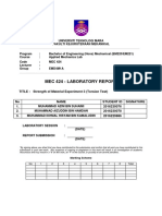 Strength of Material Experiment 3 (Torsion Test)