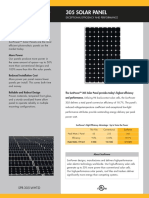 Solar Panel Data Sheet