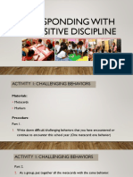 Responding With Positive Discipline 