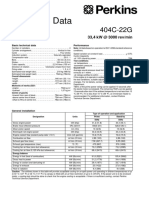 Technical Data: 400 Series 404C-22G