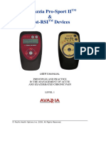 Avazzia Pro-Sport II and BEST RSI Devices Manual