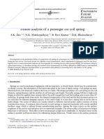 Failure Analysis of A Passenger Car Coil Spring