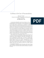 Edward N (2) - Zalta in Defense of The Law of Noncontradiction PDF