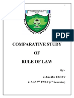 A Comparative Study of Rule of Law-Garima Yadav