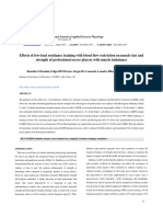 Effects of Low-Load Resistance Training With Blood Flow Restriction On Muscle Size and Strength of Professional Soccer Players With Muscle Imbalance