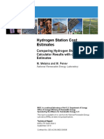 NREL Hydrogen Fuel Station Costs