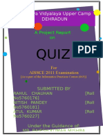 Quiz Project Report