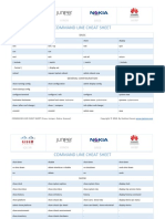 Command Line Cheat Sheets Cisco Juniper Alcatel Huawei