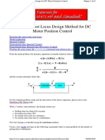 3 - Root Locus Design Method For DC Motor Position Control