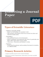 Dissecting A Journal Paper