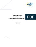 Uvm Systemc Language Reference Manual