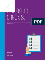 2018 Interim Disclosure Checklist