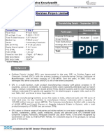 Gulshan Polyols Limited: Stock Performance Details Shareholding Details - September 2015