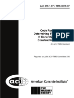 ACI 216.1-07 Code Requirements For Determining Fire Resistance of Concrete and Masonry Construction Assemblies - MyCivil - Ir