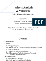 Business Analysis & Valuation: Using Financial Statements