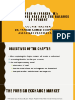 Chapter-9 (Parkin, M) : The Exchange Rate and The Balance of Payment