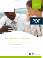 Business Incubator Training