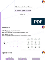 L05. Silicon Crystal Structure: EE511 Semiconductor Device Modeling