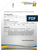 Membrane Probes: Application Worksheet