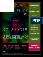 Mumbai University - B.SC - IT: Semester - V (Syllabus) (2018-2019)